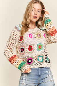 Indie Crochet Summer Knit Pullover
