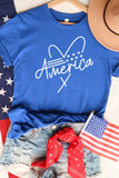 America Heart Holiday Graphic Tee • More Cors