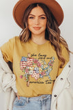 She Loves Jesus And America Too Graphic T Shirts • More Colors