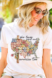 She Loves Jesus And America Too Graphic T Shirts • More Colors