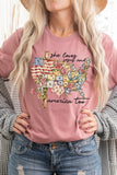 She Loves Jesus And America Too Graphic T Shirts • More Colors