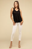 V Neck Sleeveless Top • More Colors