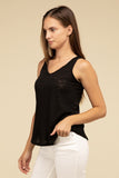 V Neck Sleeveless Top • More Colors