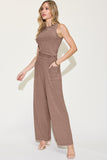 Ribbed Tank and Wide Leg Pants Set • More Colors