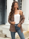 Plaid Button Up Pocketed Shirt • More Colors