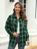 Plaid Button Up Pocketed Shirt • More Colors