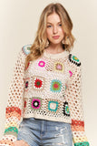 Indie Crochet Summer Knit Pullover