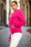 Jenni Zip Up Hoodie • Hot Pink