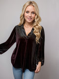 V-Neck Three-Quarter Sleeve Blouse • More Colors