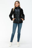 Pocketed Zip Up Faux Leather Jacket