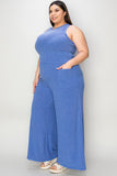 Ribbed Tank and Wide Leg Pants Set • More Colors