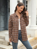 Plaid Button Up Pocketed Shirt • More Colors