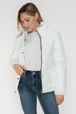 Pocketed Zip Up Faux Leather Jacket