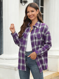 Plaid Button Up Pocketed Shirt • More Colors