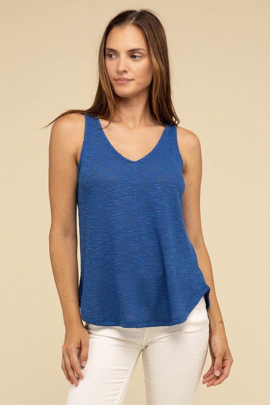 V Neck Sleeveless Top • More Colors