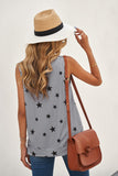 Star Print Tank with Slits • More Colors