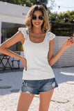 Scoop Neck Lace Cap Sleeve Tank • More Colors