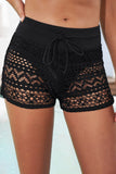 Lace Drawstring Waist Swim Shorts • More Colors