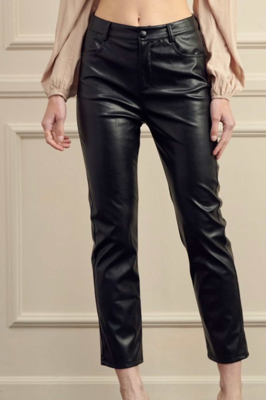 Fleece Lined Faux Leather Pants – In Pursuit Mobile Boutique